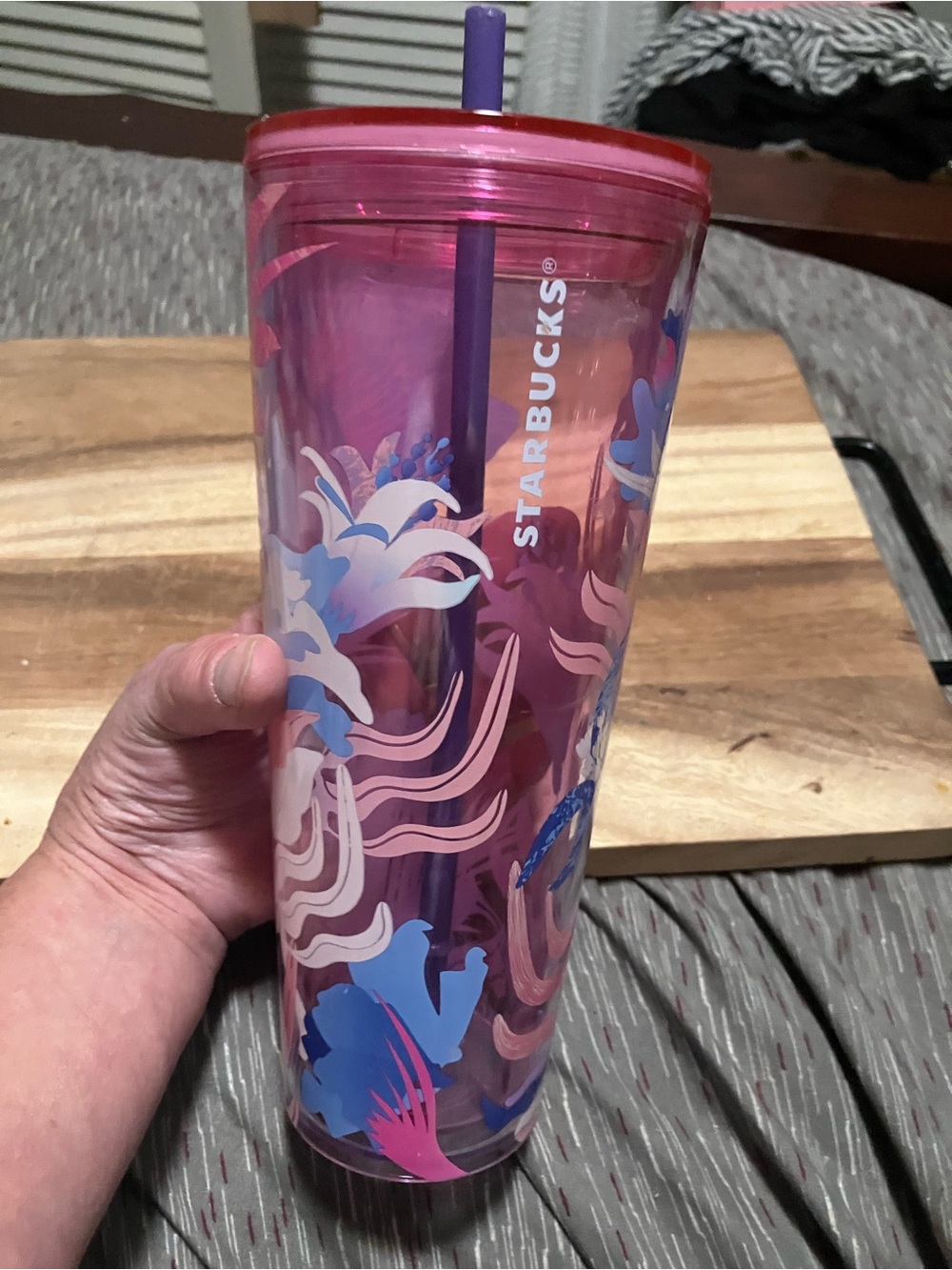 Starbucks Summer Pink Floral Cold Cup Tumbler